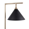 Matt Black and Antique Brass Floor Lamp