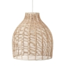 Natural Rattan Cloche Pendant