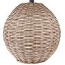 Small Rattan Cream Wash Table Lamp