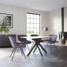 Archie Dining Chair Grey PU Leather