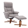 Marlesford Swivel Recliner Chair with Footstool Fossil