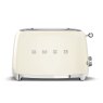 smeg 2 slice toaster cream