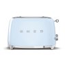 smeg 2 slice toaster blue