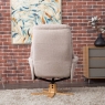 Deben Swivel Chair & Stool Lisbon Wheat