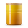 MEDIUM STORAGE JAR WITH WOODEN LID NECTAR