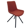 Silver Dining Chair Burnt Orange