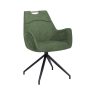 Orion Magnus Swivel Dining Armchair Green
