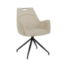 Orion Magnus Swivel Dining Armchair Natural
