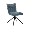 Loki Swivel Dining Chair Blue