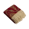 Shiraz 130cm x 170cm Jacquard Throw Burgundy