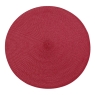 Walton & Co Circular Ribbed Placemat Red