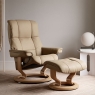 Stressless mayfair medium paloma sand and oak stain