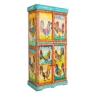 Fiesta Hand Painted Vintage Folk Pattern 4 Door Cabinet