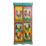 Fiesta Hand Painted Vintage Folk Pattern 4 Door Cabinet