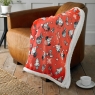 ROCKIN ROBIN THROW RED 125 X 150CM