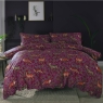 FOX AND DEER DUVET SET SUPER KING MULBERRY