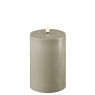Deluxe Homeart Real Flame Led Candle Sand - 10 x 15cm