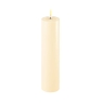 Deluxe Homeart Real Flame Led Candle Cream - 5 x 20cm