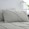 Serene Dart Sgl Duvet Set Grey