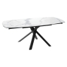 Kheops Extending Table 130-190cm Matt Marble Extended