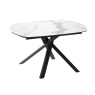 Kheops Extending Table 130-190cm Matt Marble Closed