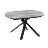 Kheops Extending Table 130-190cm Silver Closed