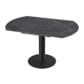 Luna Extending Table 90-135cm Marble Marquina