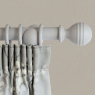 Laura Ashley 35mm Ribbed Ball Pole Pale Dove Grey