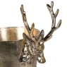 Antique Brass Reindeer Wine Cooler