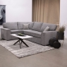 Isabella Corner Sofa LHF Platinum Grey