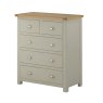 Pemberley 2 + 3 Drawer Chest - Stone