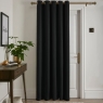 Strata Readymade Door Curtain Black