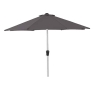 Bramblecrest 2.5m Round Crank Handle Parasol Grey UV50+ Fabric Canopy
