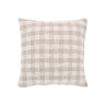 Gingham 43cm Cushion Natural