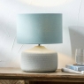 Kai Textured Ceramic Table Lamp With Shade