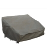2 Sofa Chairs with Footstools & Coffee Table Set Cover - Khaki