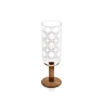 Orla Kiely Atomic Flower Set of 4 Champagne Glasses - Brown