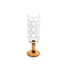 Orla Kiely Atomic Flower Set of 4 Champagne Glasses - Brown