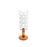 Orla Kiely Atomic Flower Set of 4 Champagne Glasses - Green