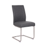 Ariel Contour Dining Chair Dark Grey PU