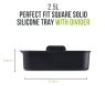Square Solid Tray With Divider