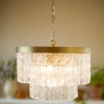 Laura Ashley Durnsford 4 Light Pendant Antique Brass