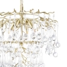 Laura Ashley Willow 4 Light Pendant Satin Champagne