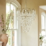 Laura Ashley Willow 4 Light Pendant Satin Champagne