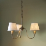 Laura Ashley Westbourne 3 Light Armed Pendant Polished Pewter
