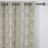 Esher Eyelet Headed Lined Curtains Silver