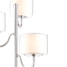 Laura Ashley Southwell 3 Light Floor Lamp Polished Nickel