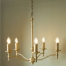 Laura Ashley Ludchurch 5 Light Pendant Matt Antique Brass