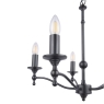 Laura Ashley Ludchurch 5 Light Chandelier Industrial Black