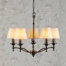 Laura Ashley Ludchurch 5 Light Chandelier Industrial Black